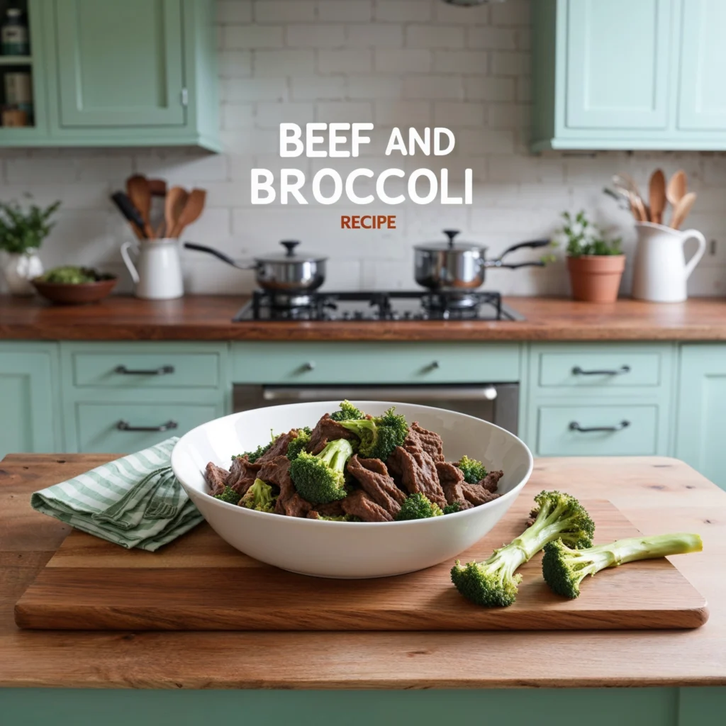 Close-up of beef and broccoli stir-fry with a savory sauce, garnished with sesame seeds.