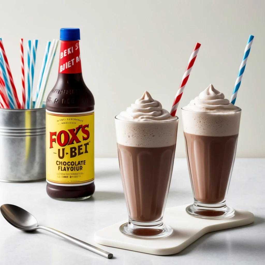 A freshly made Classic Egg Cream in a tall glass with a straw.