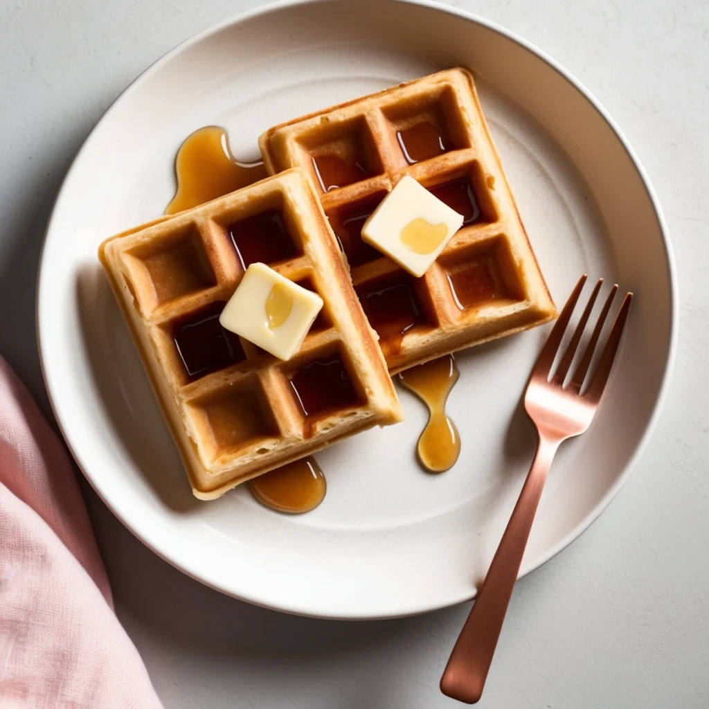 Crispy Classic Waffles Recipe – Fluffy Inside, Golden Outside