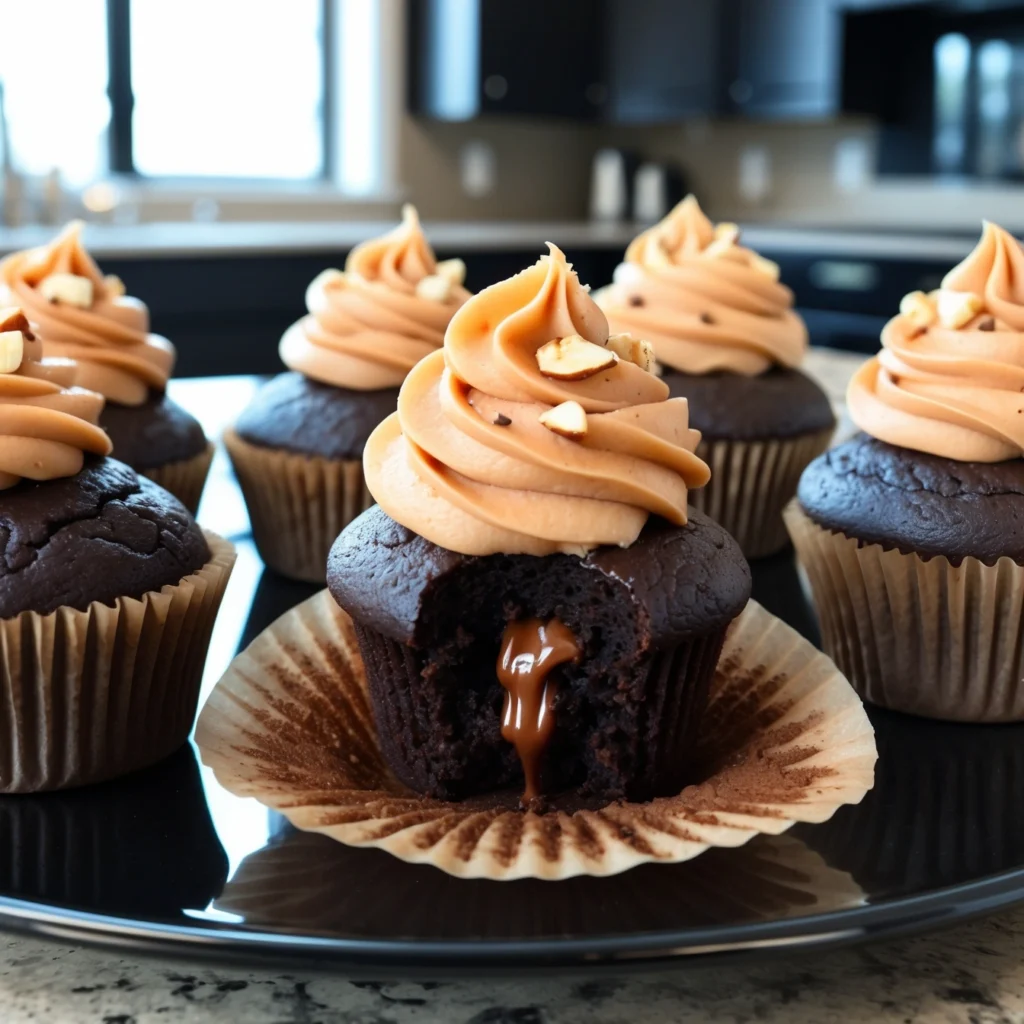 Decadent Mocha Macadamia Nut Cupcakes with Buttercream Frosting