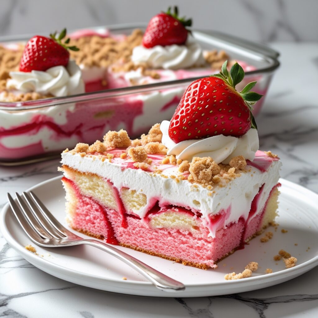 How to Make the Perfect Strawberry Crunch Poke Cake for Every Occasion